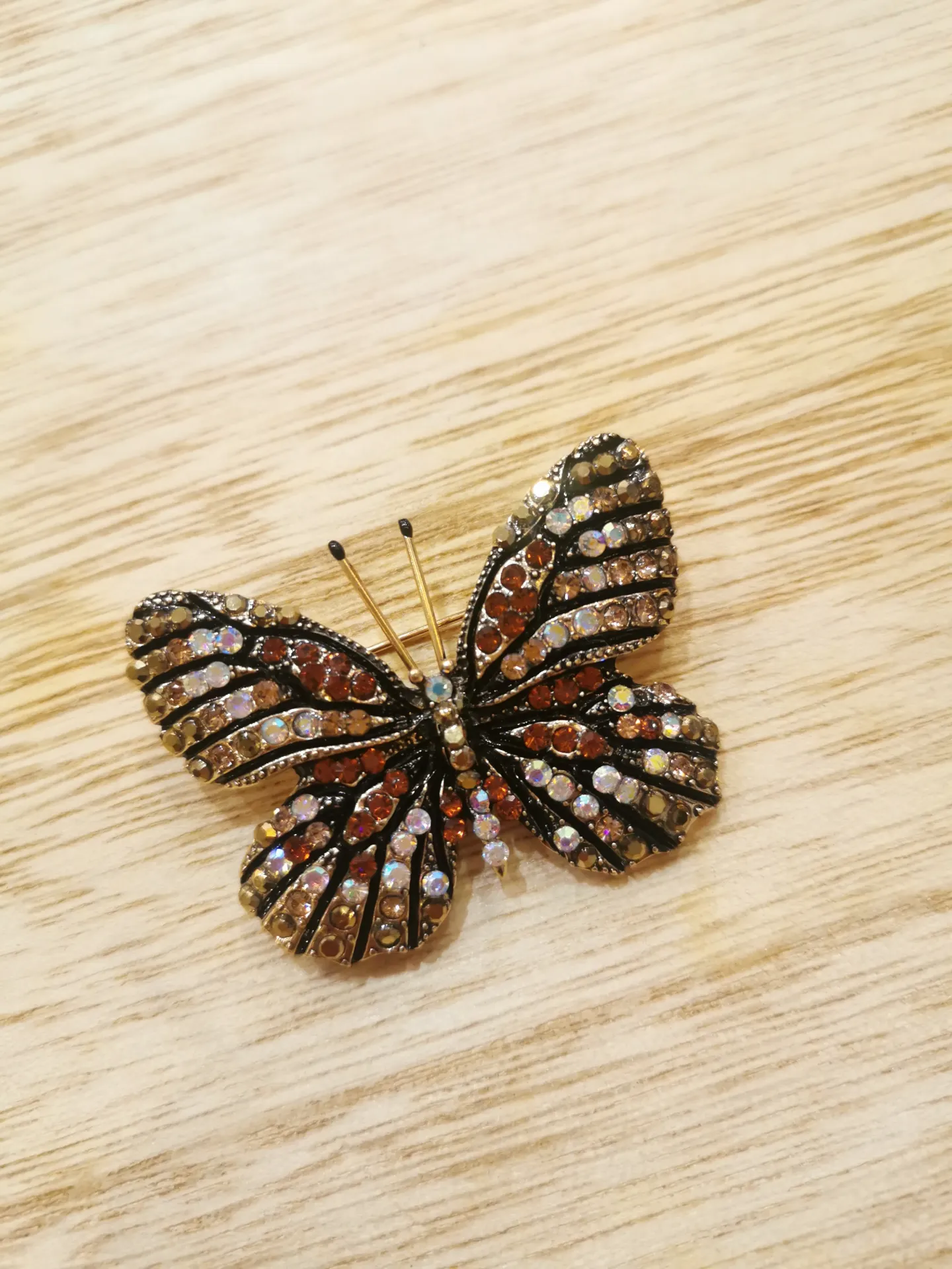 BROCHE PAPILLON CUIVRE