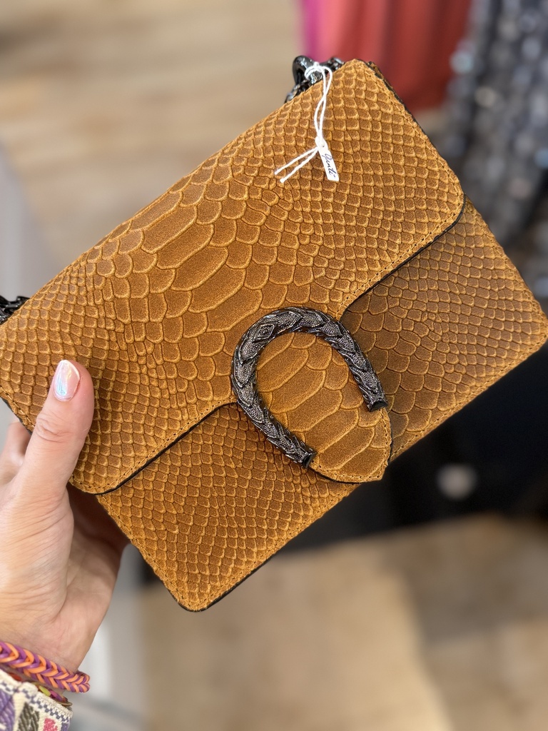 SAC GIULIANO SERPENT CAMEL