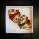 BROCHE PAPILLON TISSEE   
