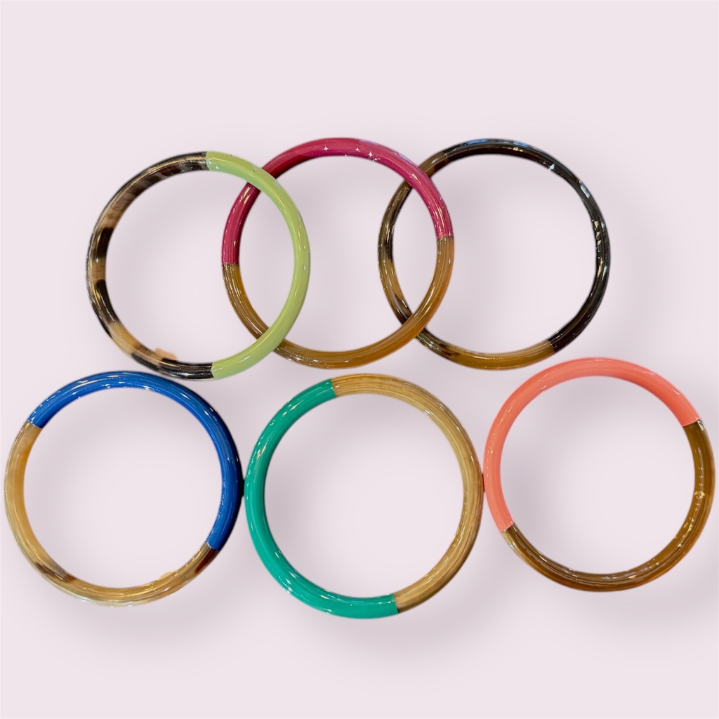BRACELET JONCS COULEUR CLEIAS (ROSE, S)
