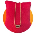 COLLIER PLAQUE OR