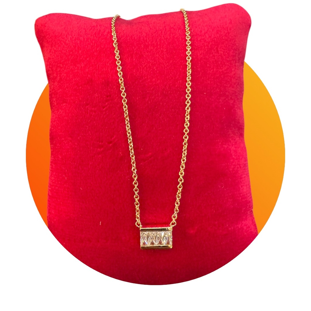COLLIER PLAQUE OR 
