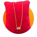 COLLIER PLAQUE OR 