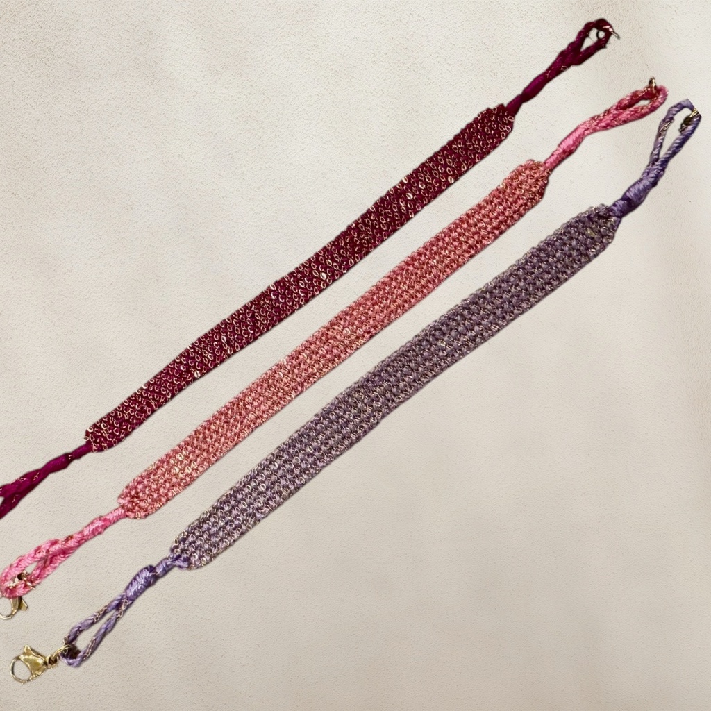 BRACELET CHAINE TISSEE 