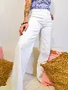 JEANS WIDE BLANC