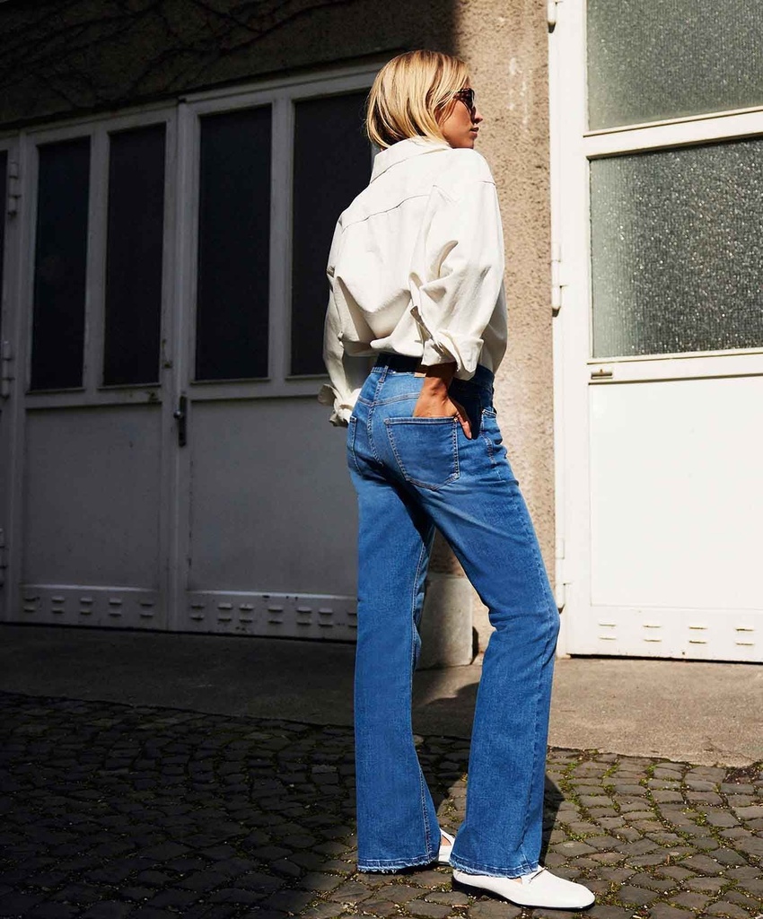 [5221] JEANS MAC BOOT FRINGE  (34/30)