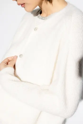 CARDIGAN BABY ALPAGA BLANC
