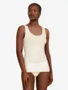TOP BRETELLES LARGES ECRU SOFTSTRETCH