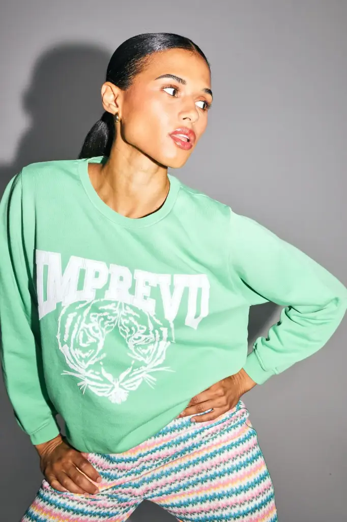 SWEAT EDDIE TIGER VERT