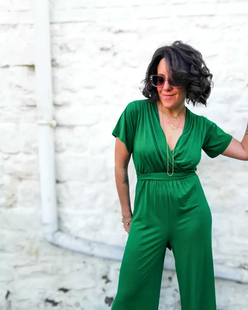 COMBI-PANTALON VERTE