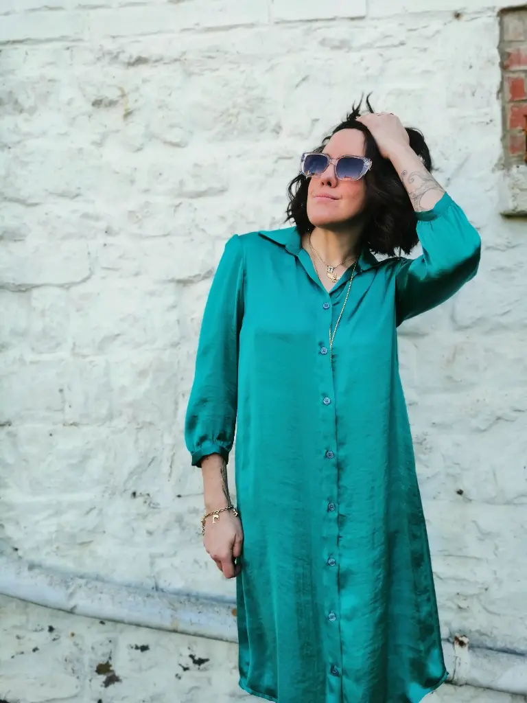 ROBE SILKY VERTE 