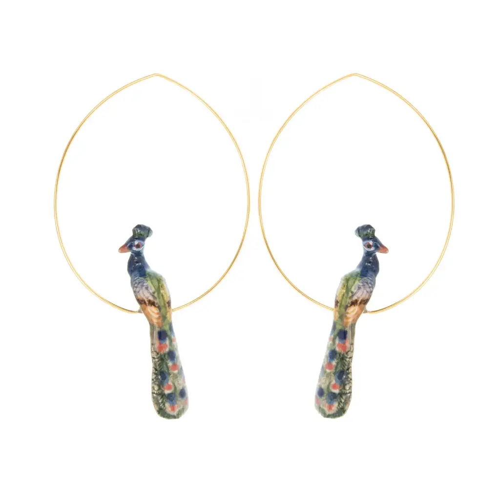 BOUCLES D'OREILLES PAON