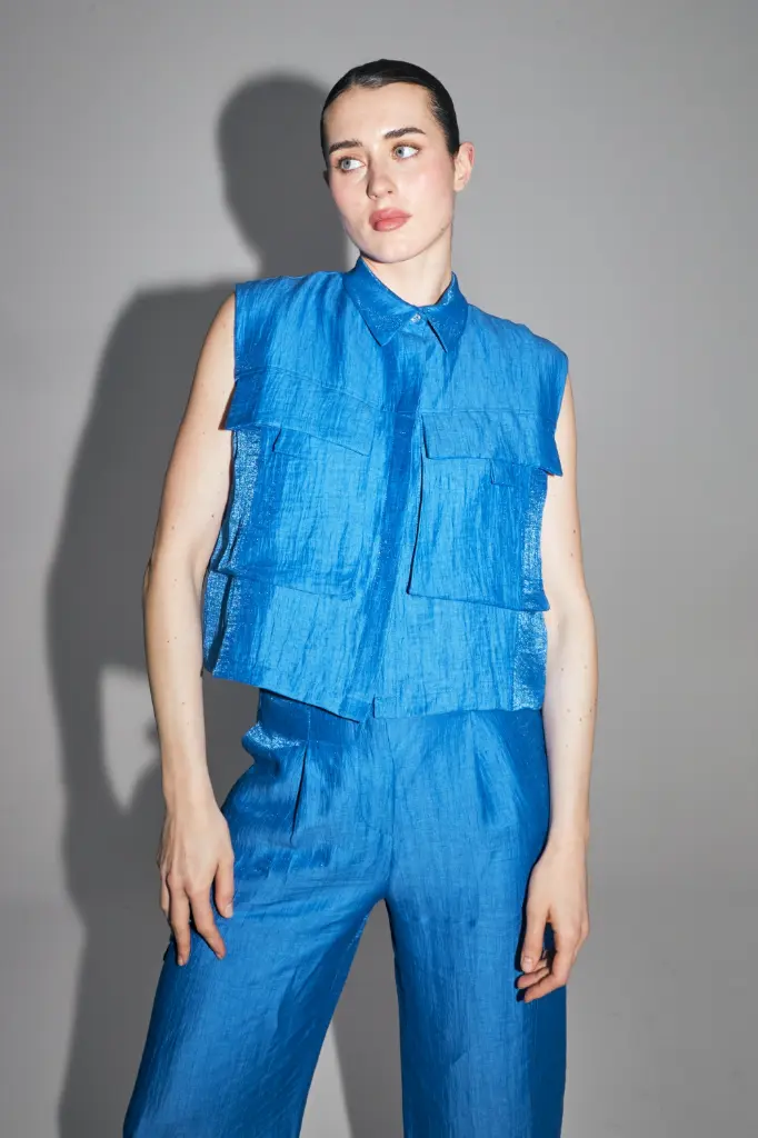CHEMISE NINA BLEU BRILLANT 
