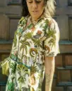 ROBE  JUNGLE VERTE/BRUNE