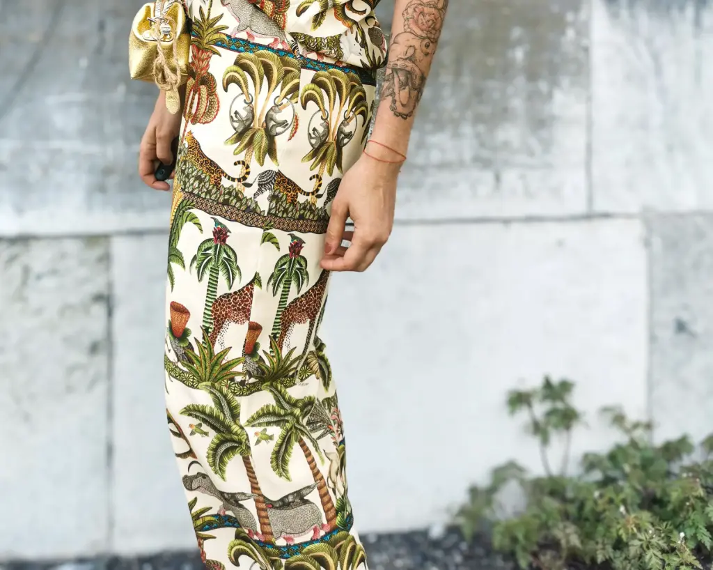 PANTALON  JUNGLE VERTE/BRUNE  