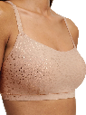 SOFT STRECH BRALETTE LEO NUDE BRILLANT