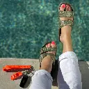 SANDALES CACATOES KAKI TRANCOSO