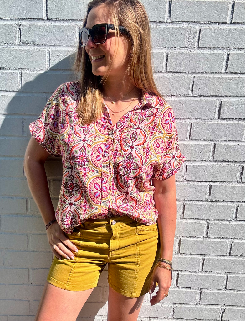 BLOUSE PINK PRECIOUS SAFARI