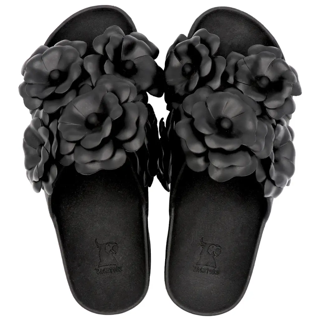 SANDALES CACATOES CAMELIA NOIRE