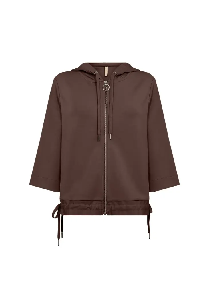 GILET BRUN CAPUCHE BANU