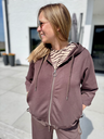 GILET BRUN CAPUCHE BANU