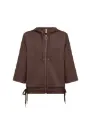 GILET BRUN CAPUCHE BANU
