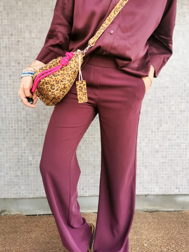 PANTALON MAC CHIARA aubergine