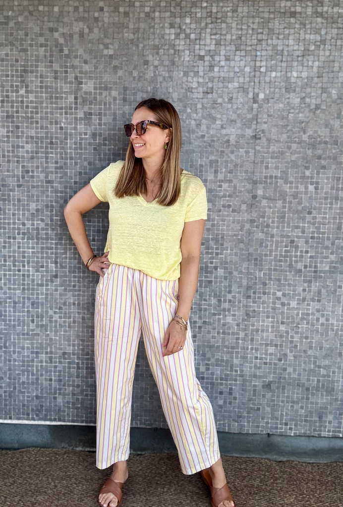 PANTALON MAGIQUE LEGER ROSE/JAUNE