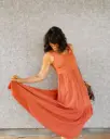ROBE RADIA BRIQUE