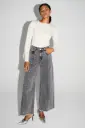 DENIM SWIGGY PALAZZO GRIS