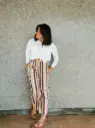 PANTALON LIGNE ROSE/BLEU JOHANNA 