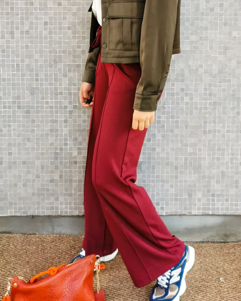 PANTALON BORDEAU BANU  