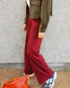 PANTALON BORDEAU BANU  