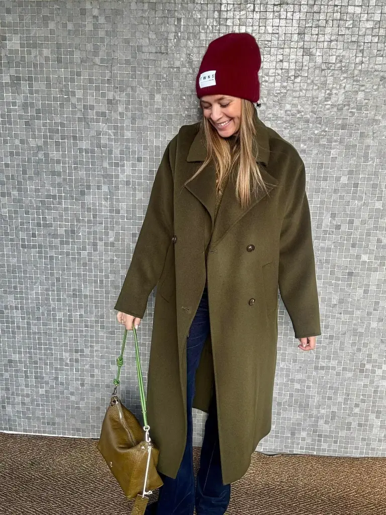 MANTEAU LAINE KHAKI