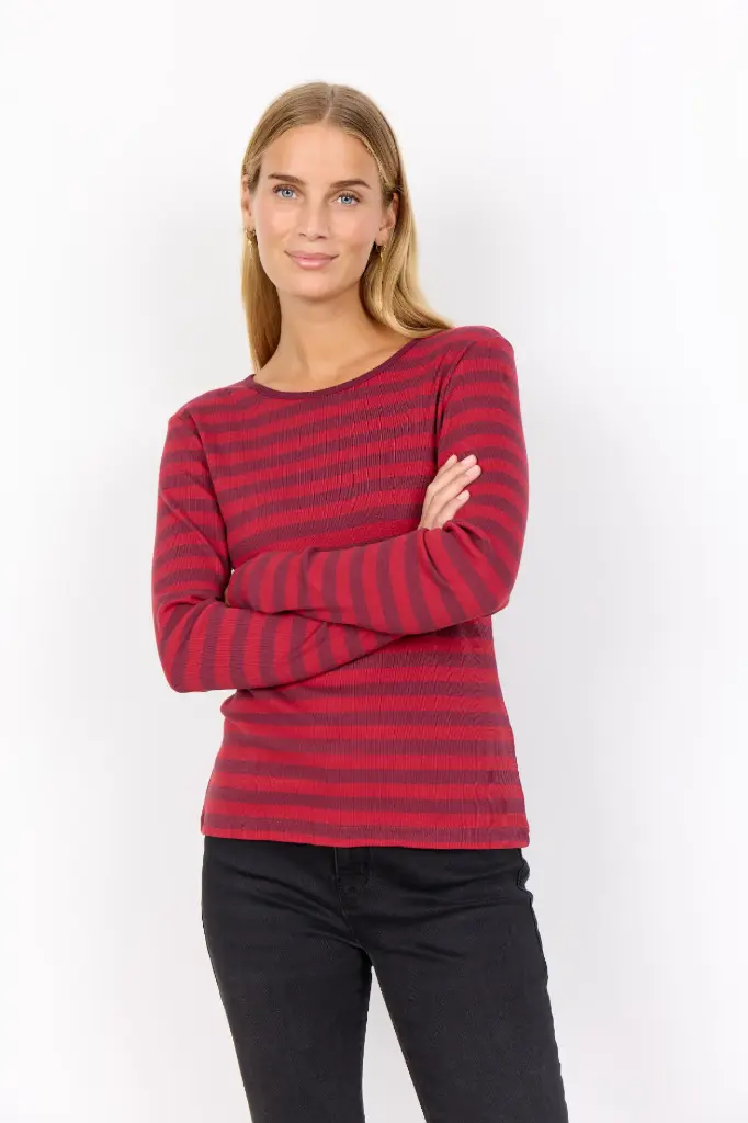 T-SHIRT IRIDI ROSE/BORDEAU