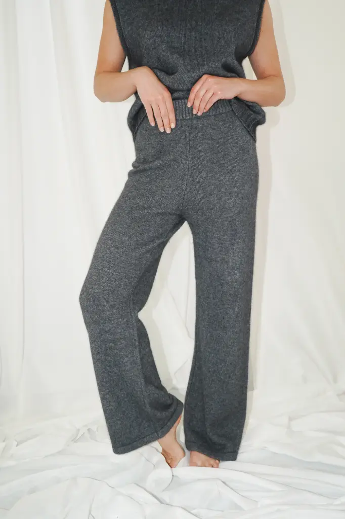 PANTALON GREENFIELD GRIS FONCE