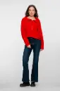 DENIM LUREX FLARE