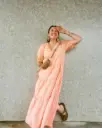 ROBE POPELINE NETTI SAUMON