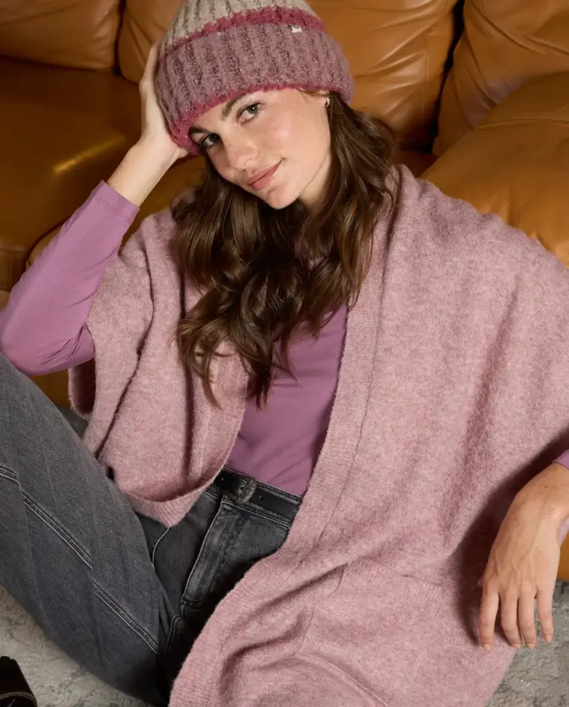 PONCHO POBO ROSE PÂLE