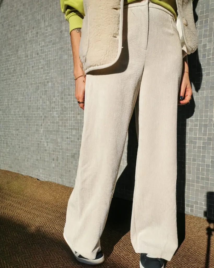 PANTALON NEW CORTINA ECRU