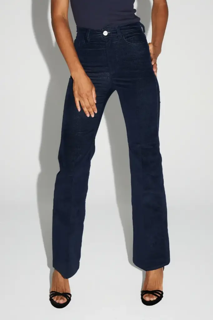 DENIM FLARE BLUE VELVET 