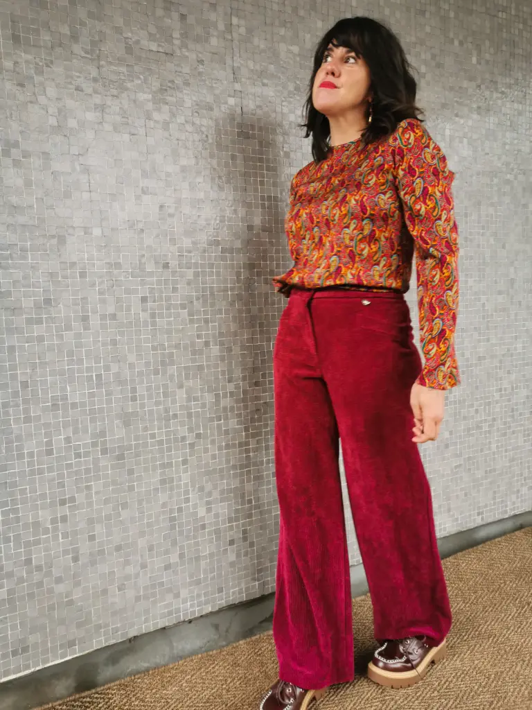 PANTALON NEW CORTINA BORDEAUX