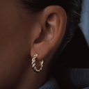 BOUCLE SWIRL KOS GOLD 20MM