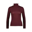 T-SHIRT COL ROULE GLENDALE BORDEAUX