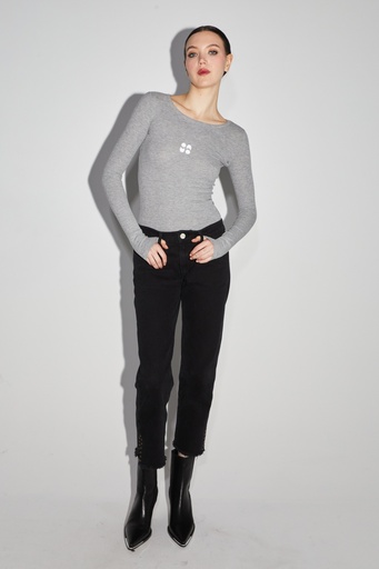 T-SHIRT GRIS M.LONGUES 