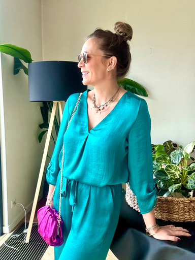 BLOUSE SILKY VERTE
