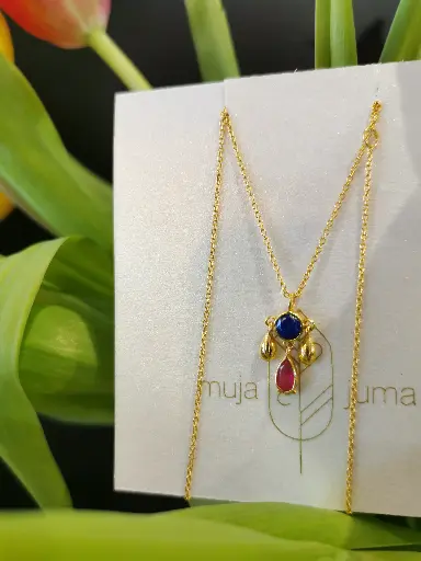 [3631-GB-30] COLLIER LAPIS LAZULI