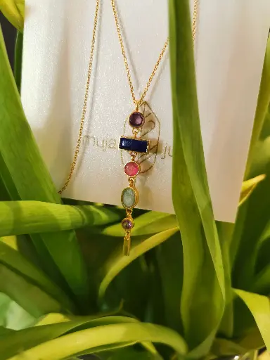 [3597-GB-33] COLLIER Q'ERO AMETHYSTE