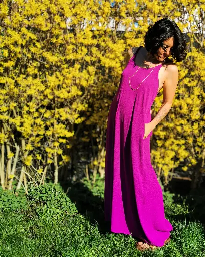 ROBE LONGUE PURPLE