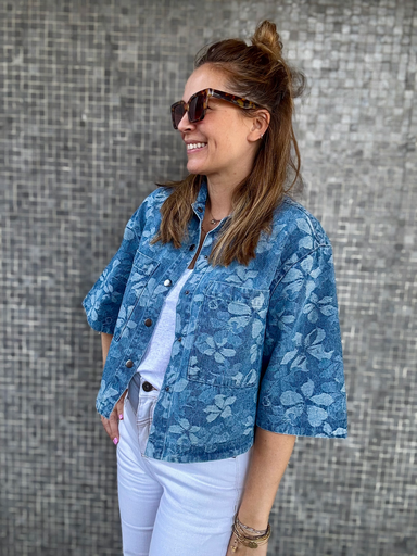 VESTE SELIA DENIM FLOWER
